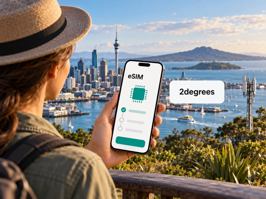 2degrees eSIM in Neuseeland: Anschluss prüfen