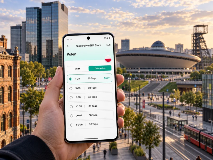 eSIM für Kattowitz: mobiles Internet in Polen