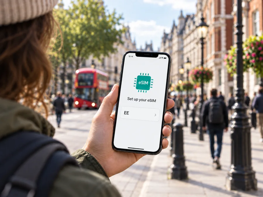 EE eSIM im Vereinigten Königreich: Aktivierung & Reise