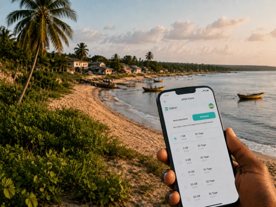 Mayumba eSIM: Mobiles Internet in Gabun