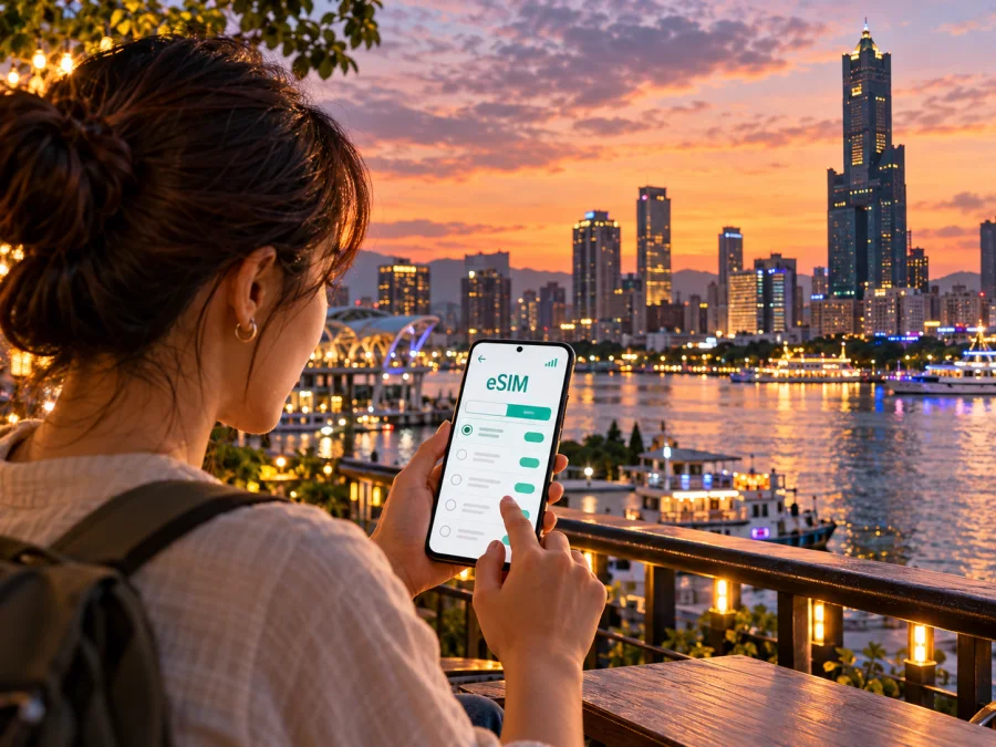 Kaohsiung: eSIM für mobiles Internet in Taiwan