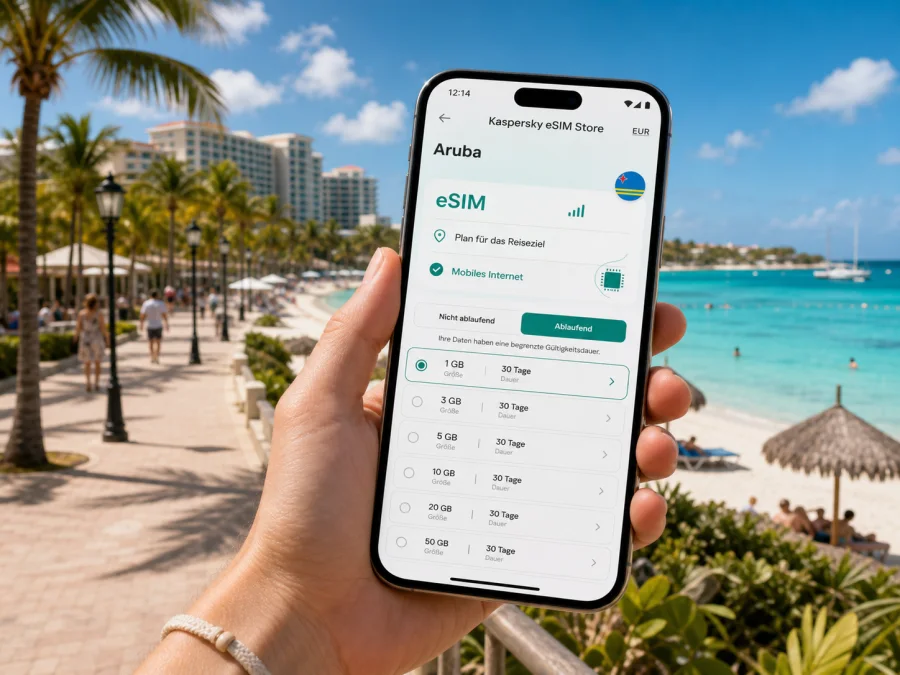 Palm Beach eSIM: Internet für Aruba