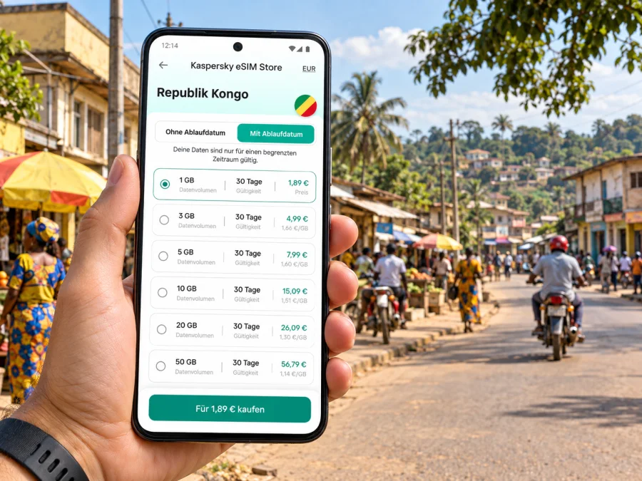 Kinkala: eSIM für mobiles Internet und Verbindung