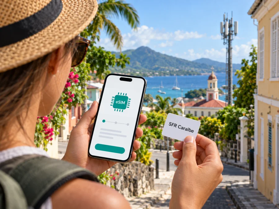 SFR Caraïbe eSIM in Guadeloupe: Das sollten Reisende prüfen