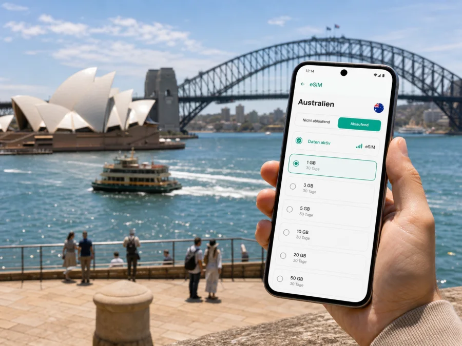 Sydney eSIM: mobiles Internet auf Reisen