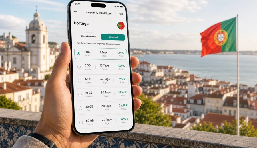 eSIM Portugal: mobiles Internet auf Reisen