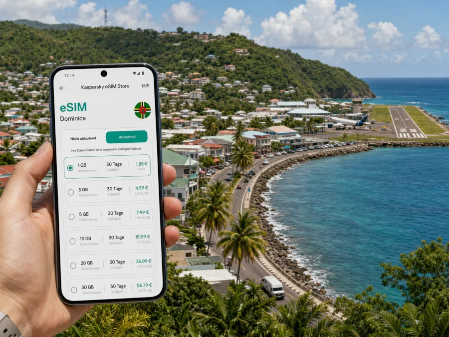Marigot eSIM: Internet für Dominica-Reisen
