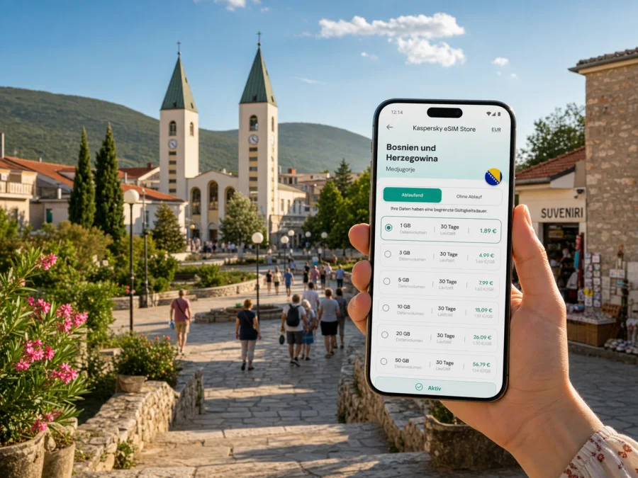 Medjugorje eSIM: Internet für Ihre Reise