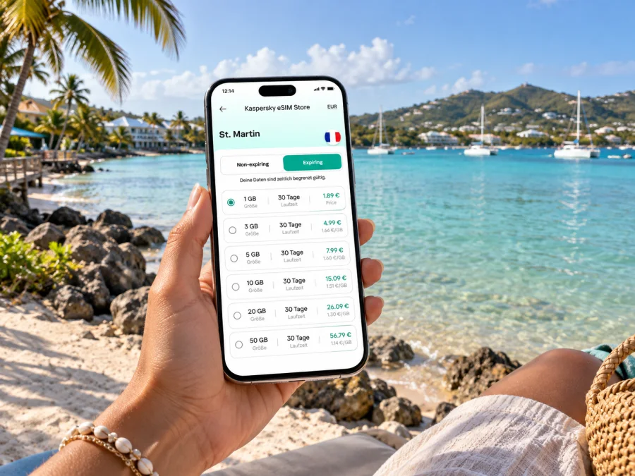 Nettle Bay: eSIM für mobiles Internet in St. Martin