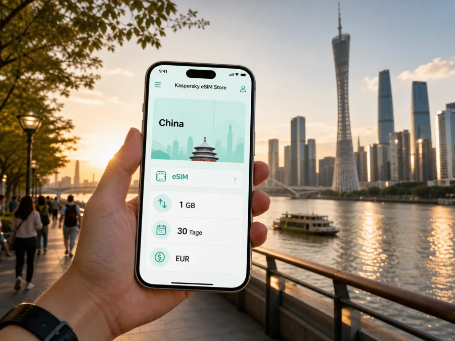 Guangzhou eSIM: mobiles Internet für China
