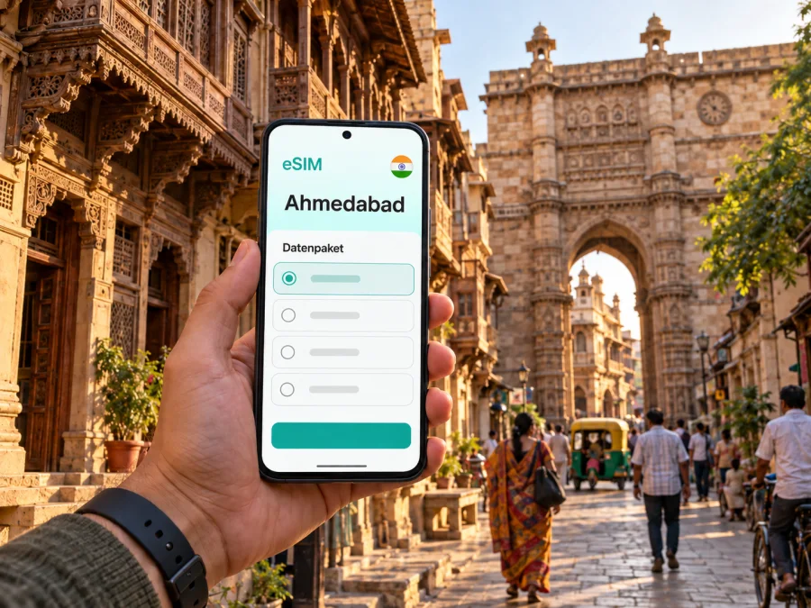 Ahmedabad eSIM: mobiles Internet für die Reise