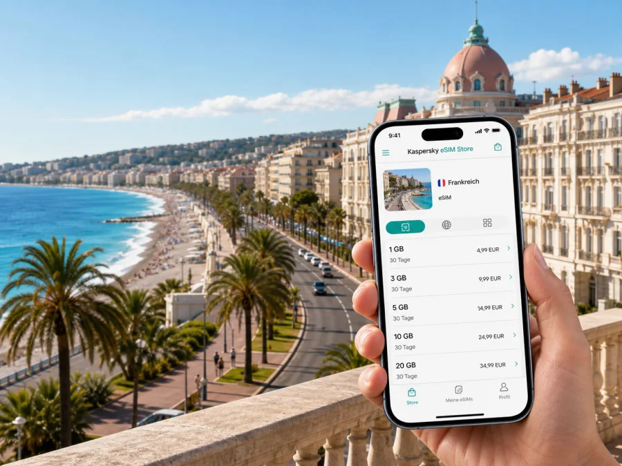 eSIM Nizza: mobiles Internet für die Reise