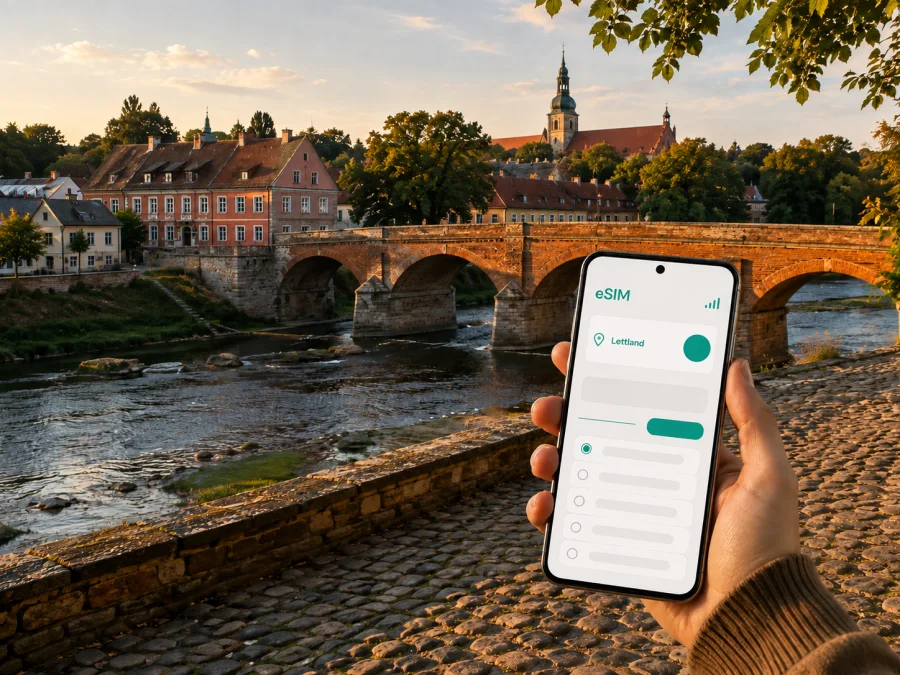 Kuldiga eSIM: mobiles Internet in Lettland