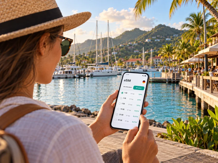 eSIM für Rodney Bay: Mobiles Internet auf St. Lucia
