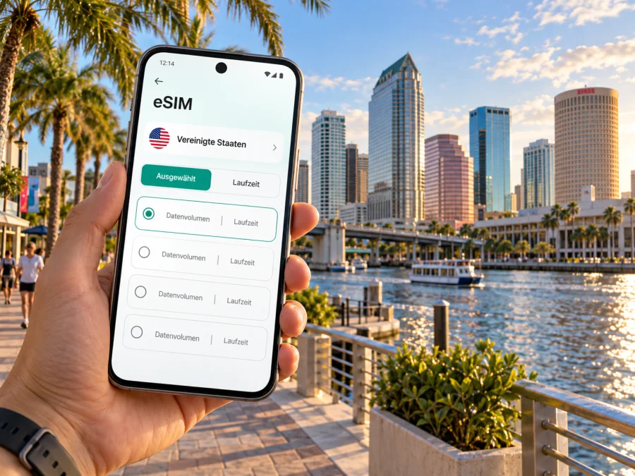 Tampa mit eSIM: mobiles Internet für die Reise
