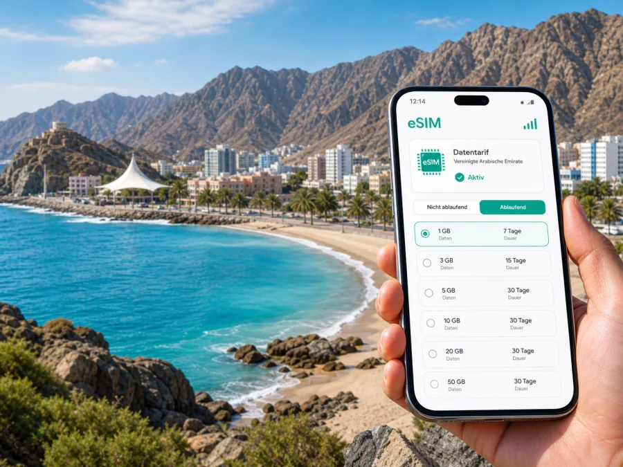 Khor Fakkan eSIM: Internet für Ihre Reise