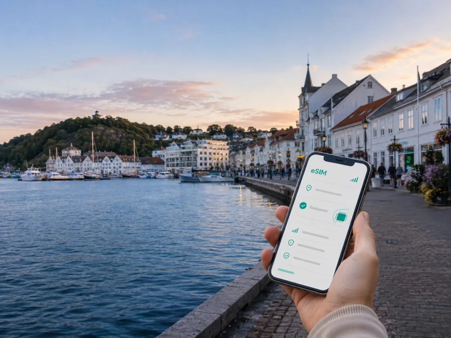 eSIM für Kristiansand: mobiles Internet