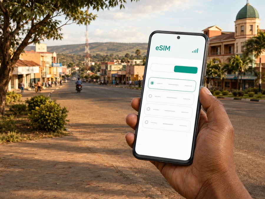Nyagatare eSIM: Mobiles Internet für Ruanda
