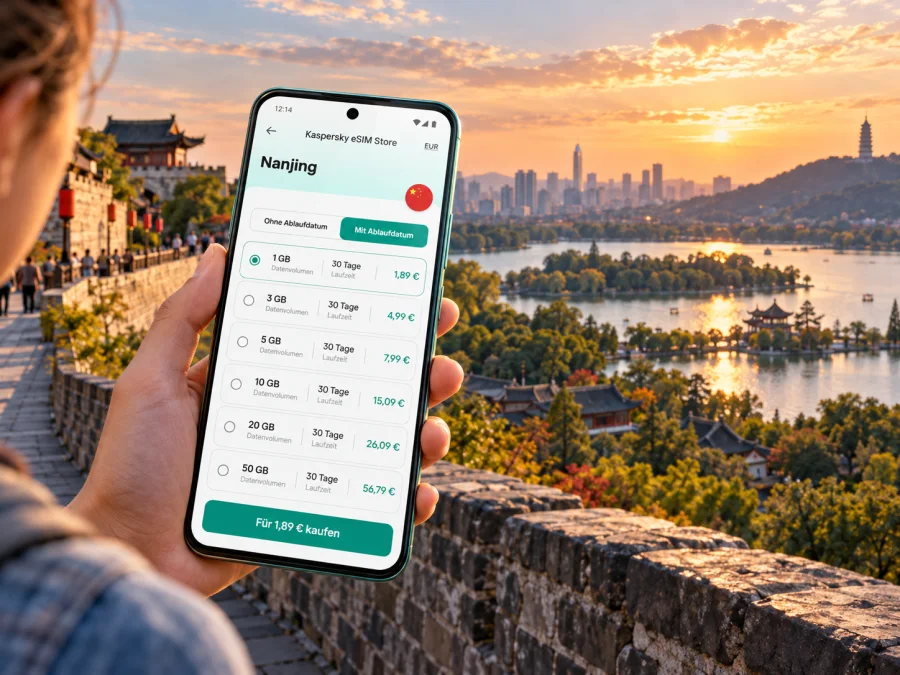 Nanjing: eSIM für mobiles Internet in China