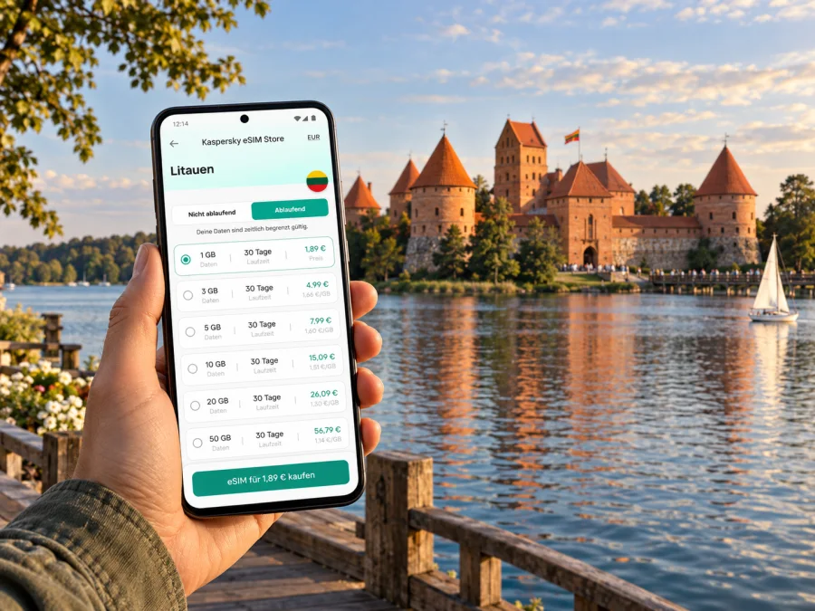Trakai eSIM: Mobiles Internet für Ihre Reise