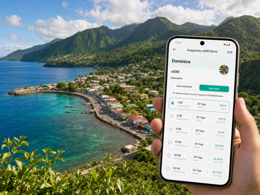 Scotts Head eSIM: Internet für Dominica
