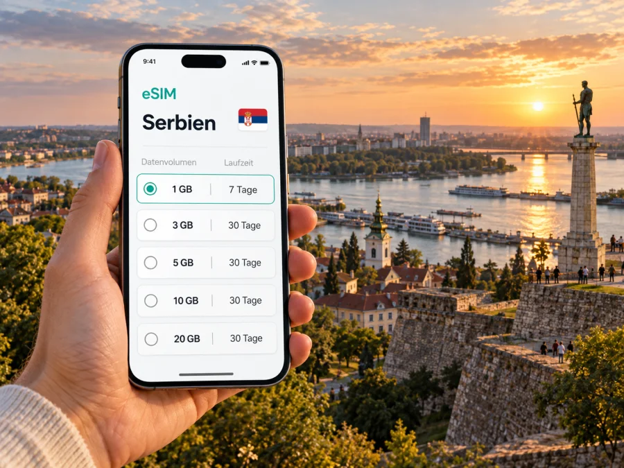 Belgrad eSIM: mobiles Internet für die Städtereise