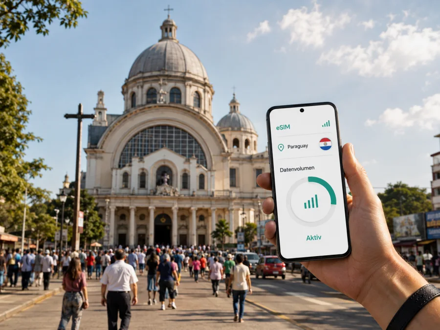 Caacupé eSIM: mobiles Internet für die Reise