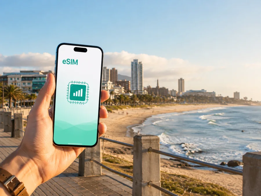 Gqeberha eSIM: Mobiles Internet in Südafrika