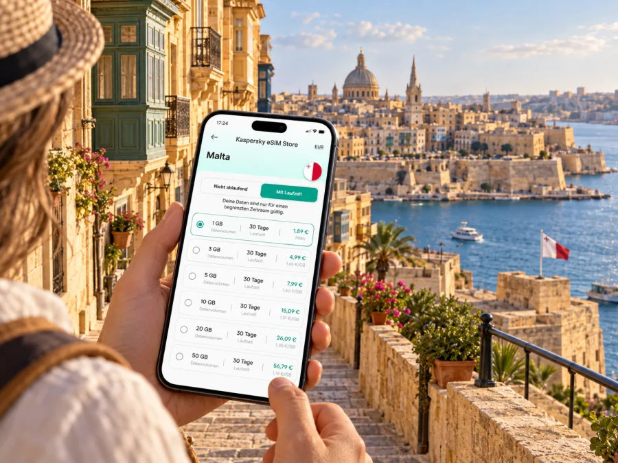 Valletta eSIM: mobiles Internet für die Reise