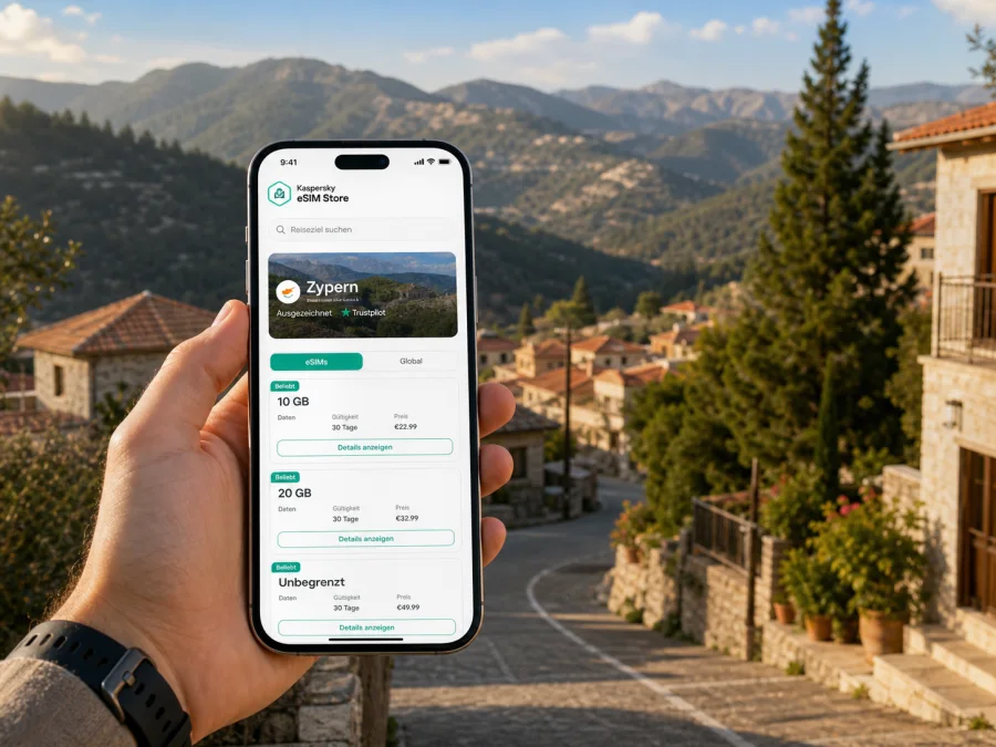 Troodos eSIM: Internet für Ihre Reise