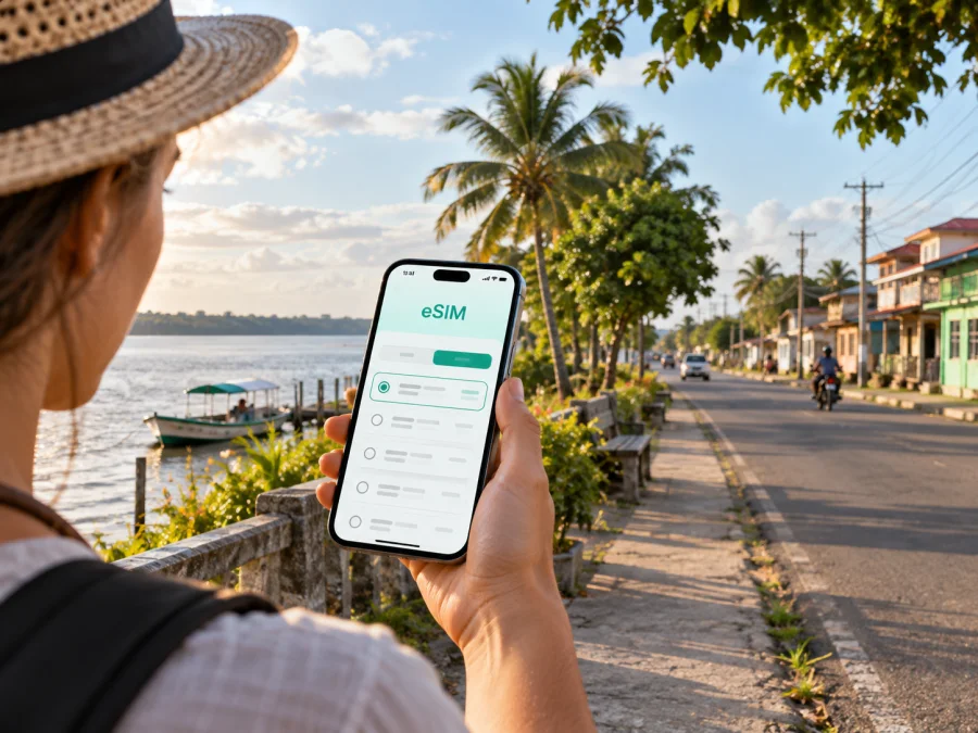 eSIM für Corriverton: Internet in Guyana