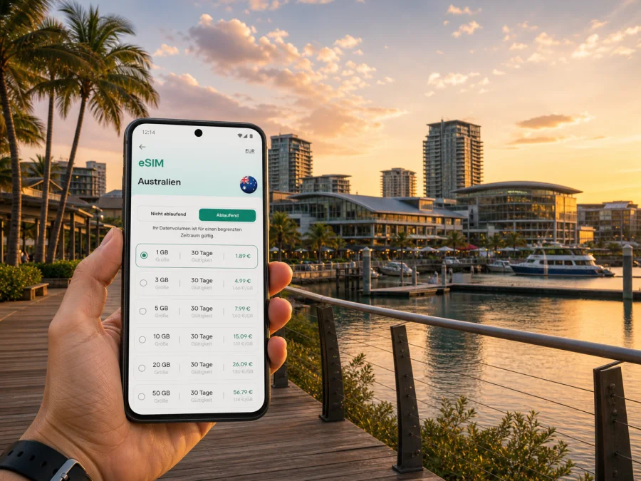 Darwin eSIM: mobiles Internet für Ihre Reise