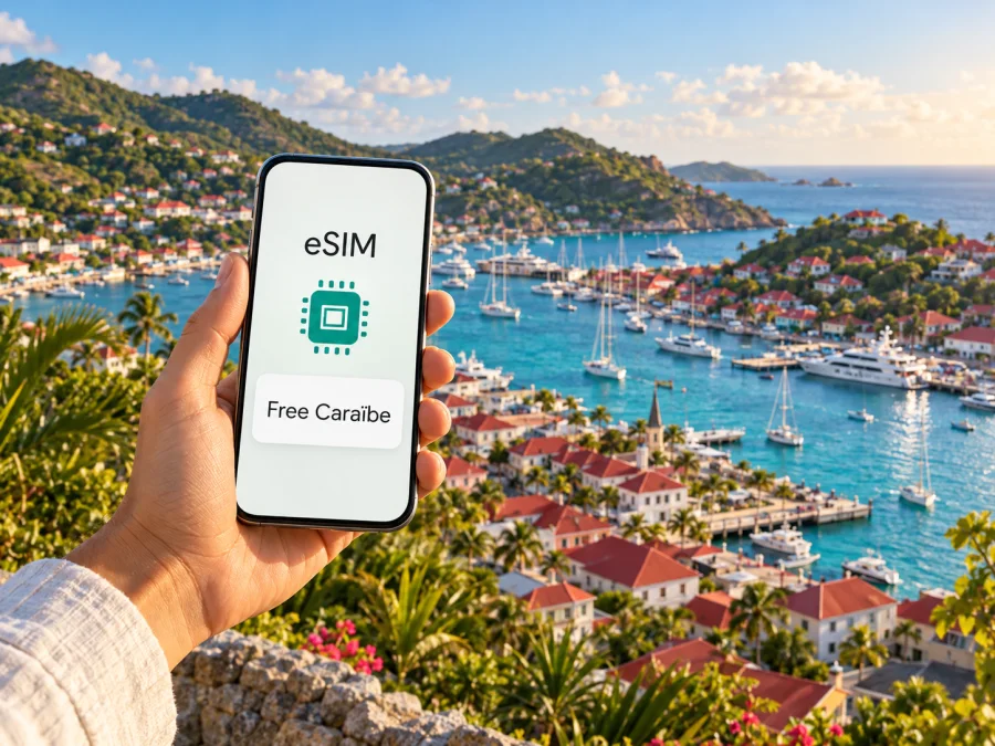 Free Caraïbe eSIM auf Saint-Barthélemy: Was prüfen?