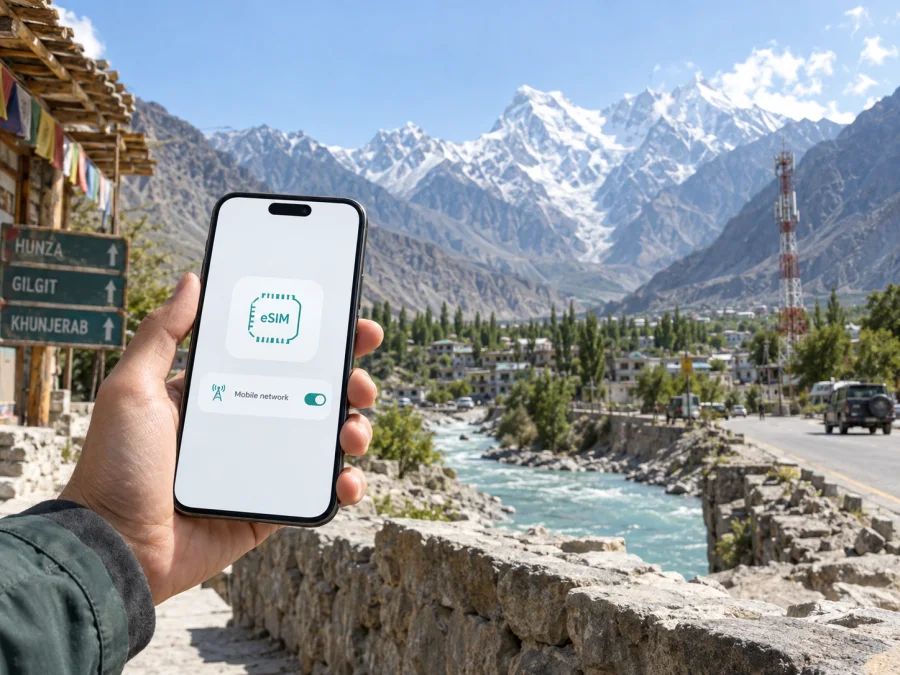 AJK and Gilgit-Baltistan eSIM: in Pakistan prüfen