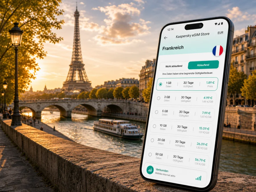Paris eSIM: mobiles Internet für die Reise