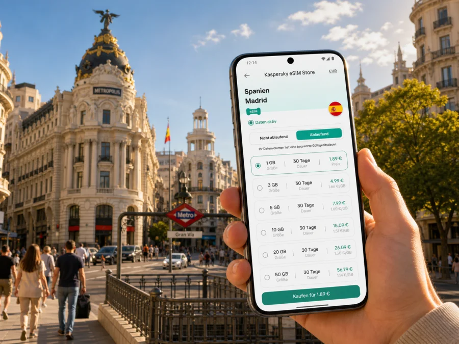 Madrid eSIM: mobiles Internet für die Reise