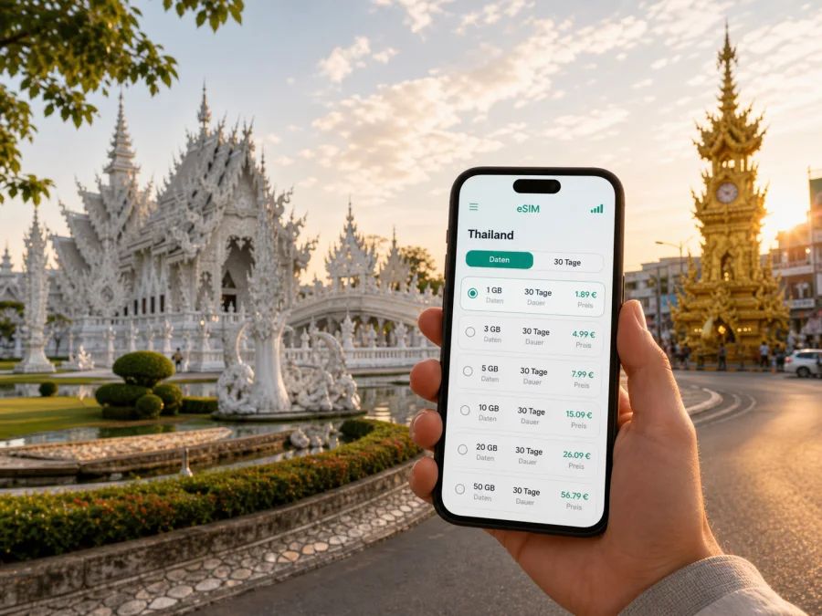 Chiang Rai eSIM: Internet für Ihre Reise