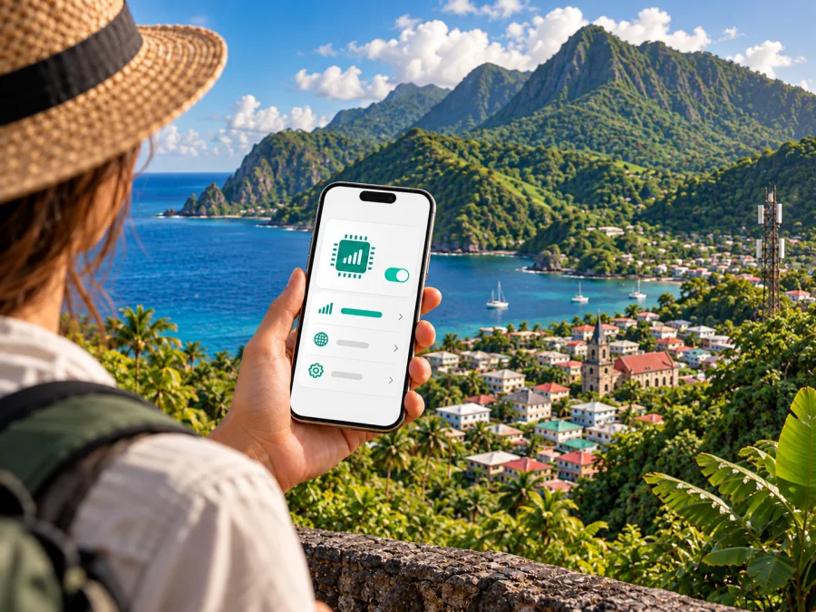 FLOW eSIM in Dominica: Was Sie prüfen sollten