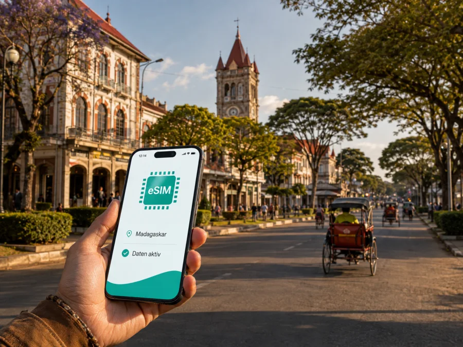 Antsirabe eSIM: Mobiles Internet in Madagaskar