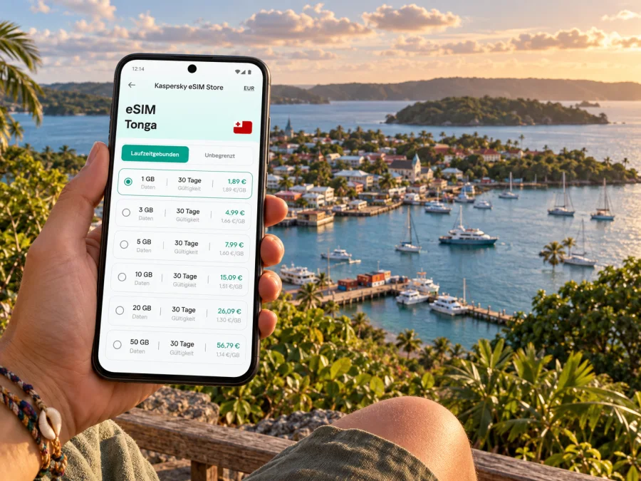 Neiafu eSIM: mobiles Internet in Tonga