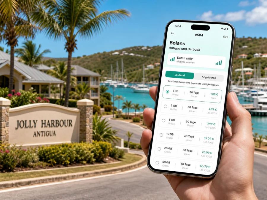 Bolans eSIM: Internet für Antigua und Barbuda