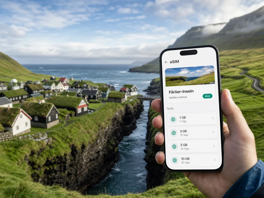 eSIM Gjogv: mobiles Internet für Ihre Reise