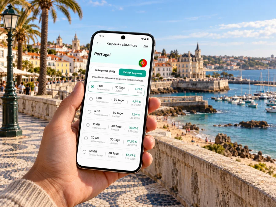 eSIM für Cascais: mobiles Internet in Portugal