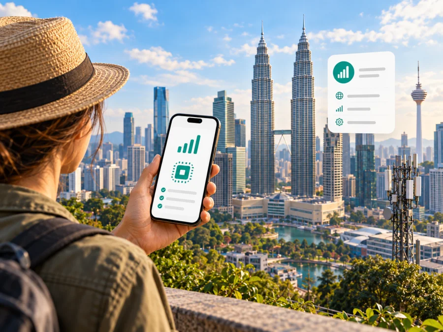 REDtone eSIM Malaysia: Verfügbarkeit prüfen