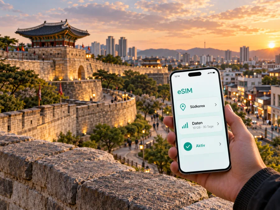 Suwon eSIM: Mobiles Internet für Südkorea