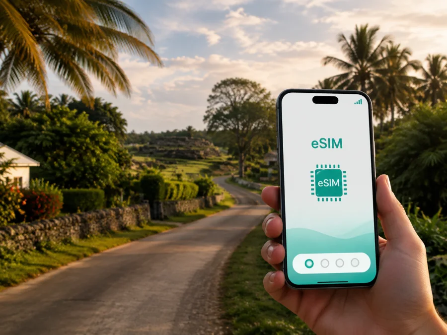 eSIM für Mu'a: Mobiles Internet in Tonga