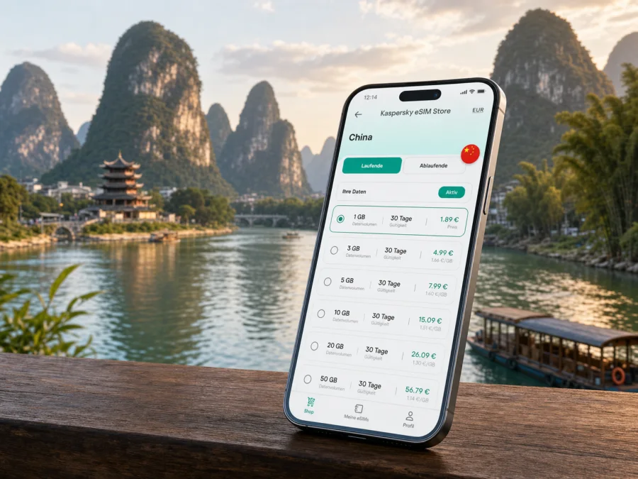 eSIM Guilin: mobiles Internet in China