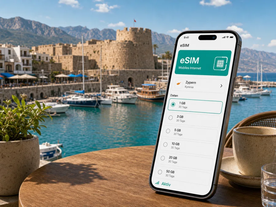 Kyrenia eSIM: mobiles Internet in Zypern