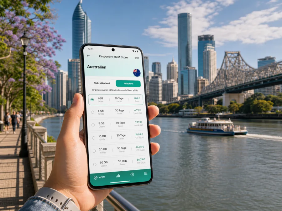 Brisbane eSIM: mobiles Internet für die Reise