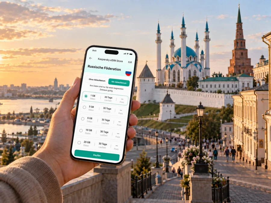 Kasan eSIM: Mobiles Internet für Ihre Städtereise